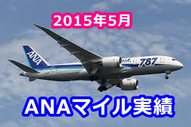 2015年5月分マイル実績【ANA3万・JAL2.5万マイル獲得】