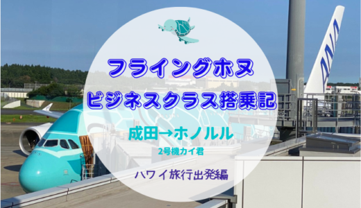 ANAハワイ フライングホヌ ビジネスクラス搭乗記【成田→ホノルル】 2022年7月 機内食や座席の設備をブログでレビュー
